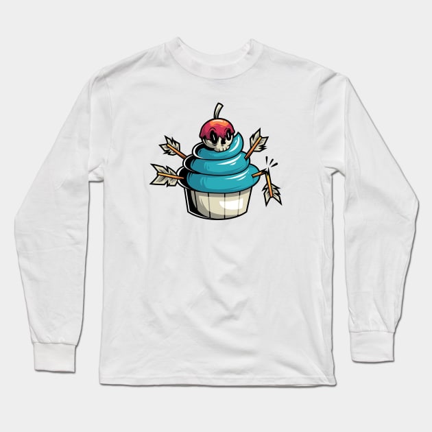 Cupcake Long Sleeve T-Shirt by anggatantama